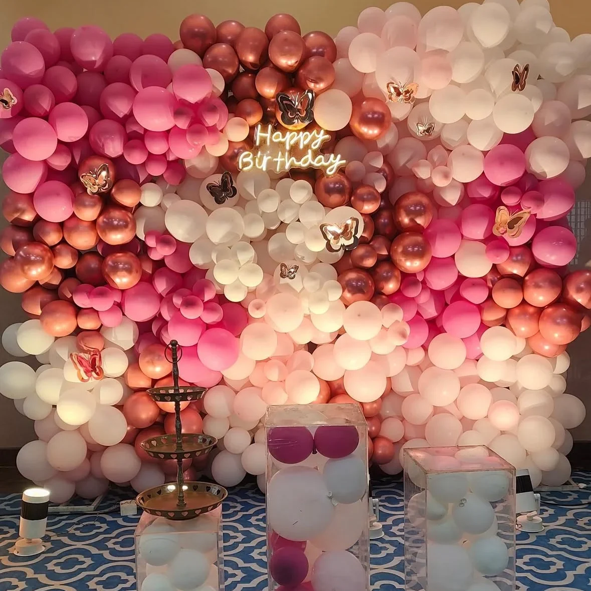 birthday-a wall of balloons with a sign-balloon decor wala-img
